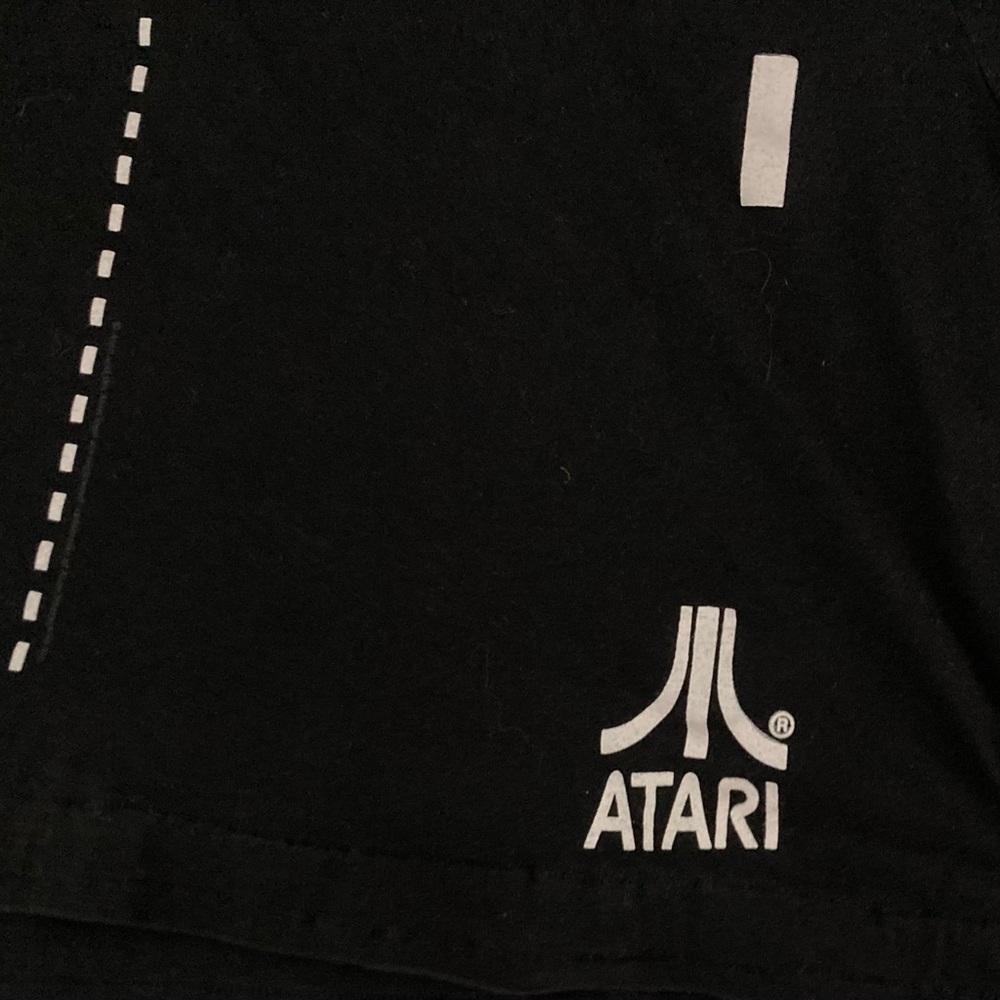 Vintage Atari Pong Black Cropped T-shirt Changes Unisex XL - Picture 2 of 5